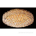 Modern Crystal Chandelier Lamp Flush Mount Ceiling Light Fixtures